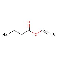 Vinyl butryate formula graphical representation