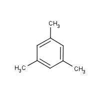 Mesitylene formula graphical representation