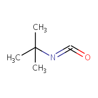 tert-Butyl isocyanate formula graphical representation