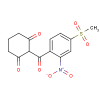 Mesotrione formula graphical representation