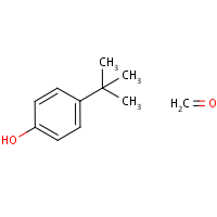 p-tert-Butylphenol formaldehyde resin formula graphical representation