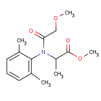 Metalaxyl formula graphical representation