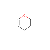 3,4-Dihydropyran formula graphical representation