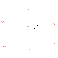 Nickel(II) chloride hexahydrate formula graphical representation